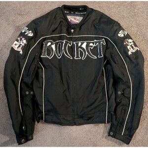 Joe Rocket Rocket Nation Textile Black Motorcycle Jacket Men's Small